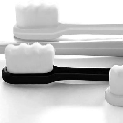 (Pack Of 4) Extra Ultra Soft Nano Toothbrush For Sensitive Teeth, Manual White