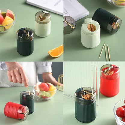 (Pack of 2) Pop-Up Automatic Toothpick Holder Dispenser for Kitchen, Restaurant