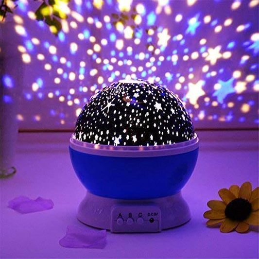 360 Degree Moon Night Light Lamp Projector With Colors And USB Cable